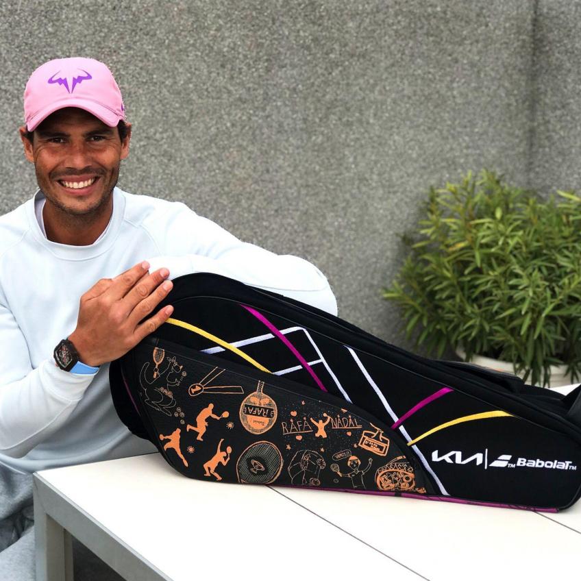 Rafael Nadal, Kia and Babolat produced a limited-edition tennis bag