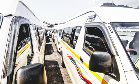 taxi rank terminal association Cape Town Quantum public transport 123rf