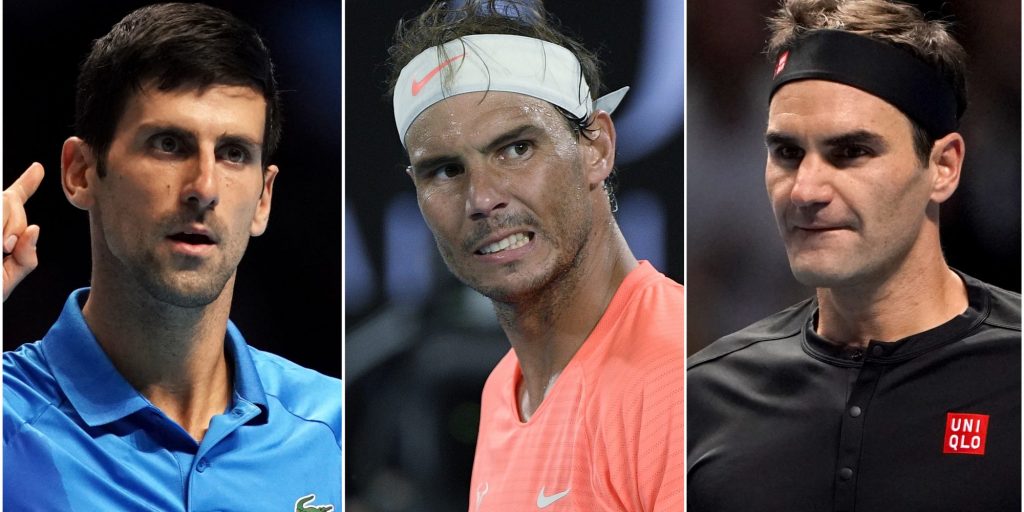 Novak Djokovic, Rafael Nadal, Roger Federer
