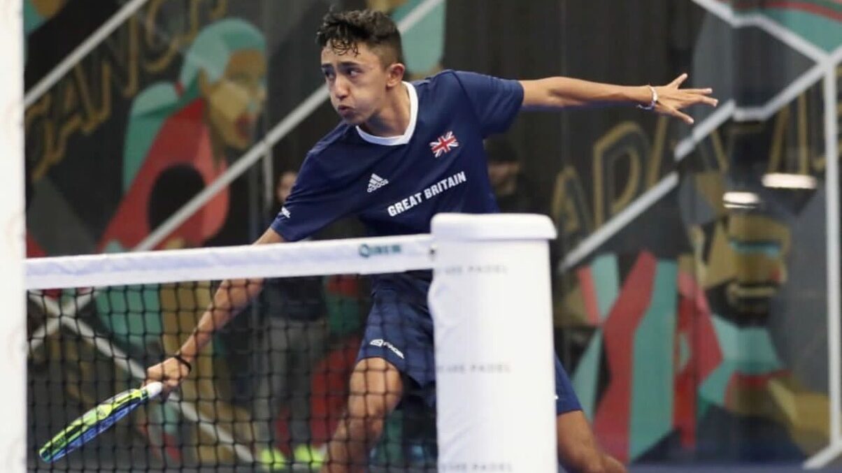 Nikhil Mohindra in action for Great Britain