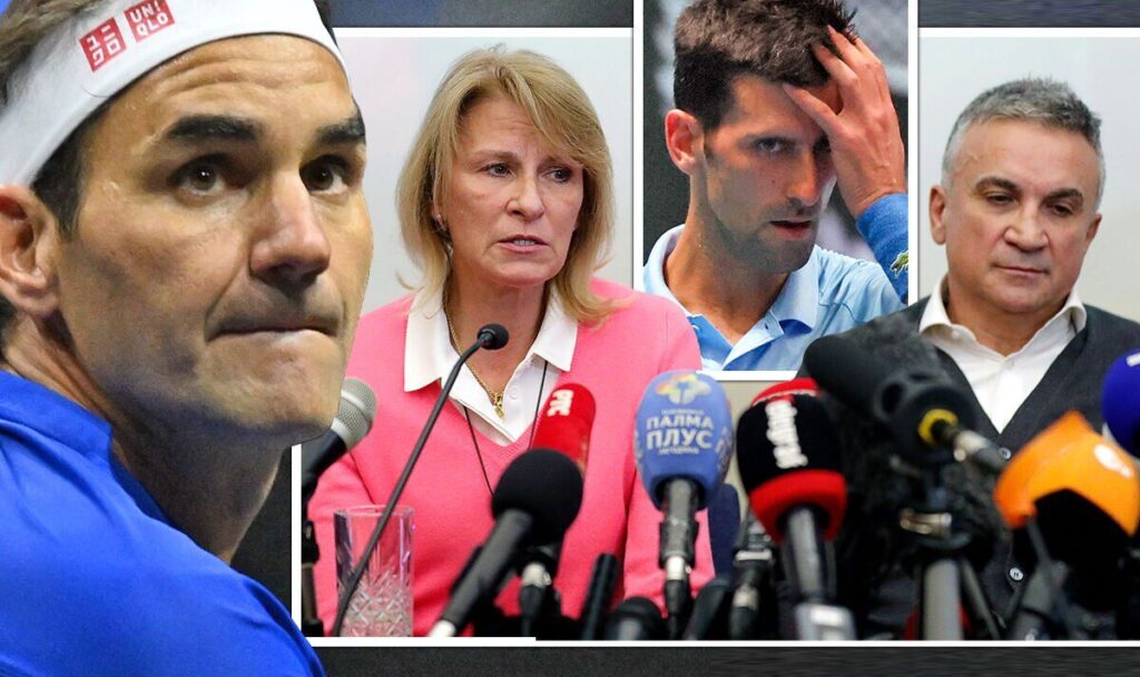 Roger Federer told Novak Djokovic's parents 'be quiet' as his